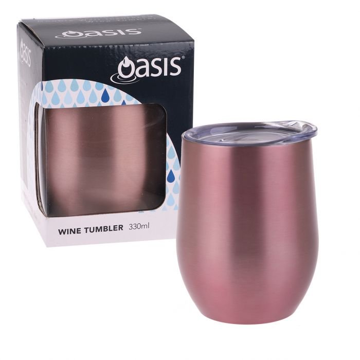 OASIS STAINLESS STEEL DOUBLE WALL INSULATED CHAMPAGNE FLUTE 180ML