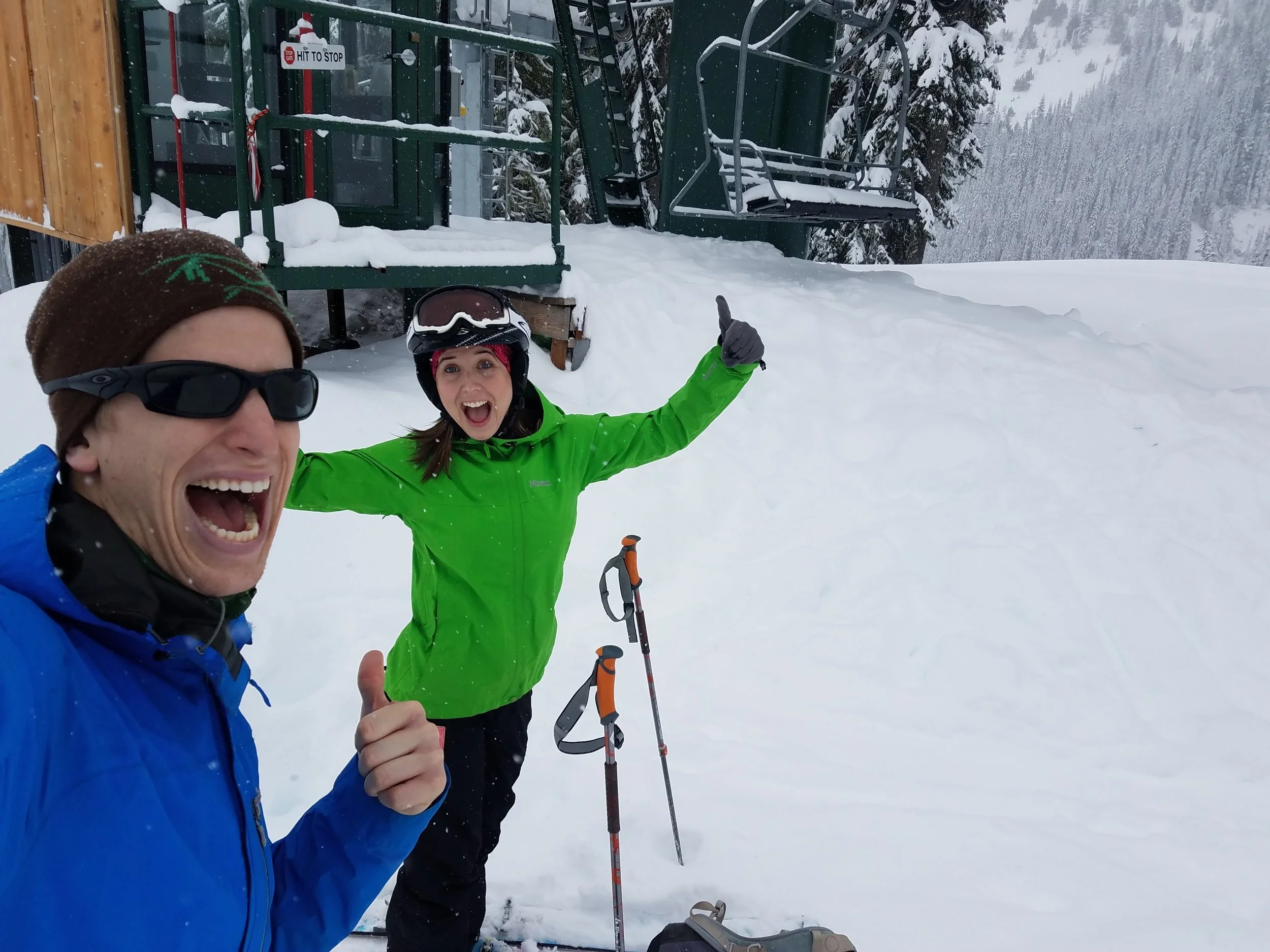 First ski of the season.