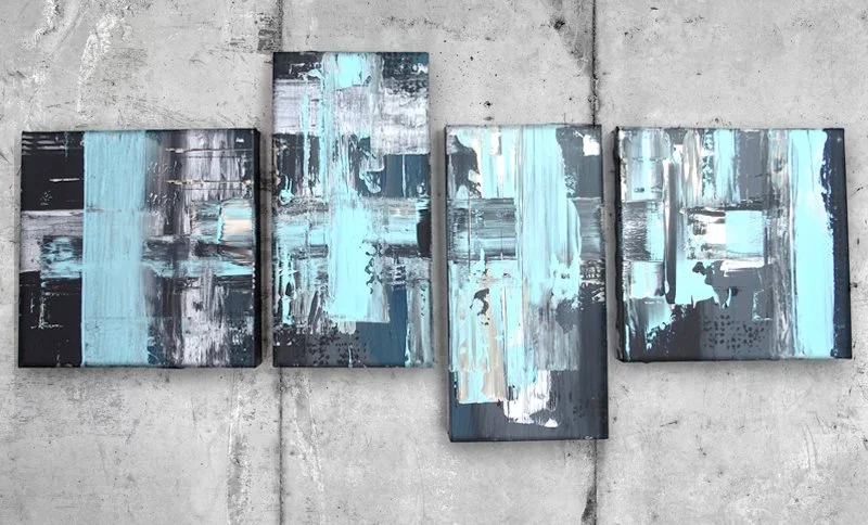  Set of 4 (300mm × 300mm, 200mm × 400mm, ) ・ACRYLIC ON CANVAS  