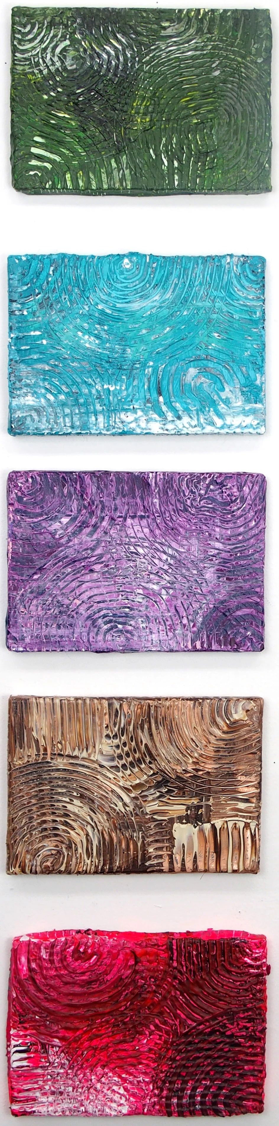   Set of 5 (AM: 227mm × 158mm) ・ACRYLIC ON CANVAS 