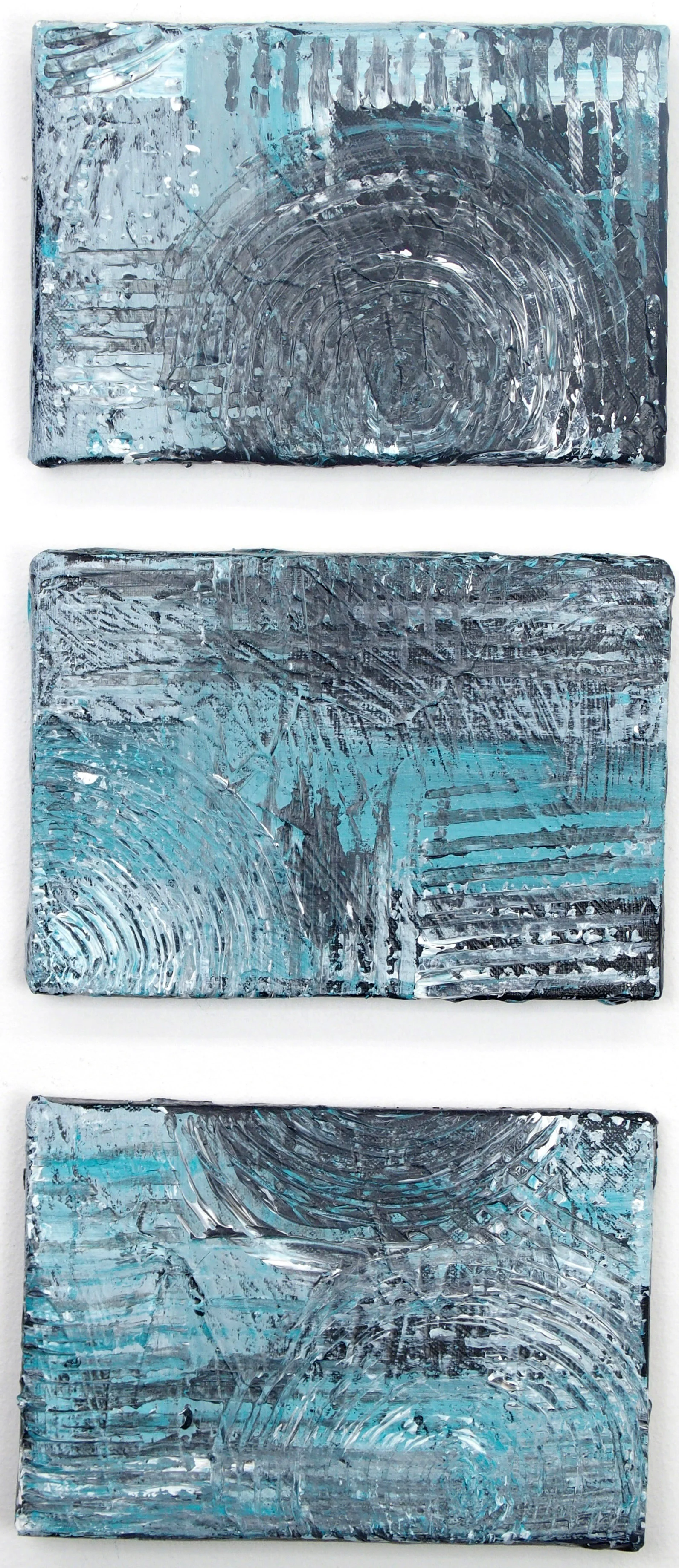   Set of 3 (SM: 227mm × 158mm) ・ACRYLIC ON CANVAS  