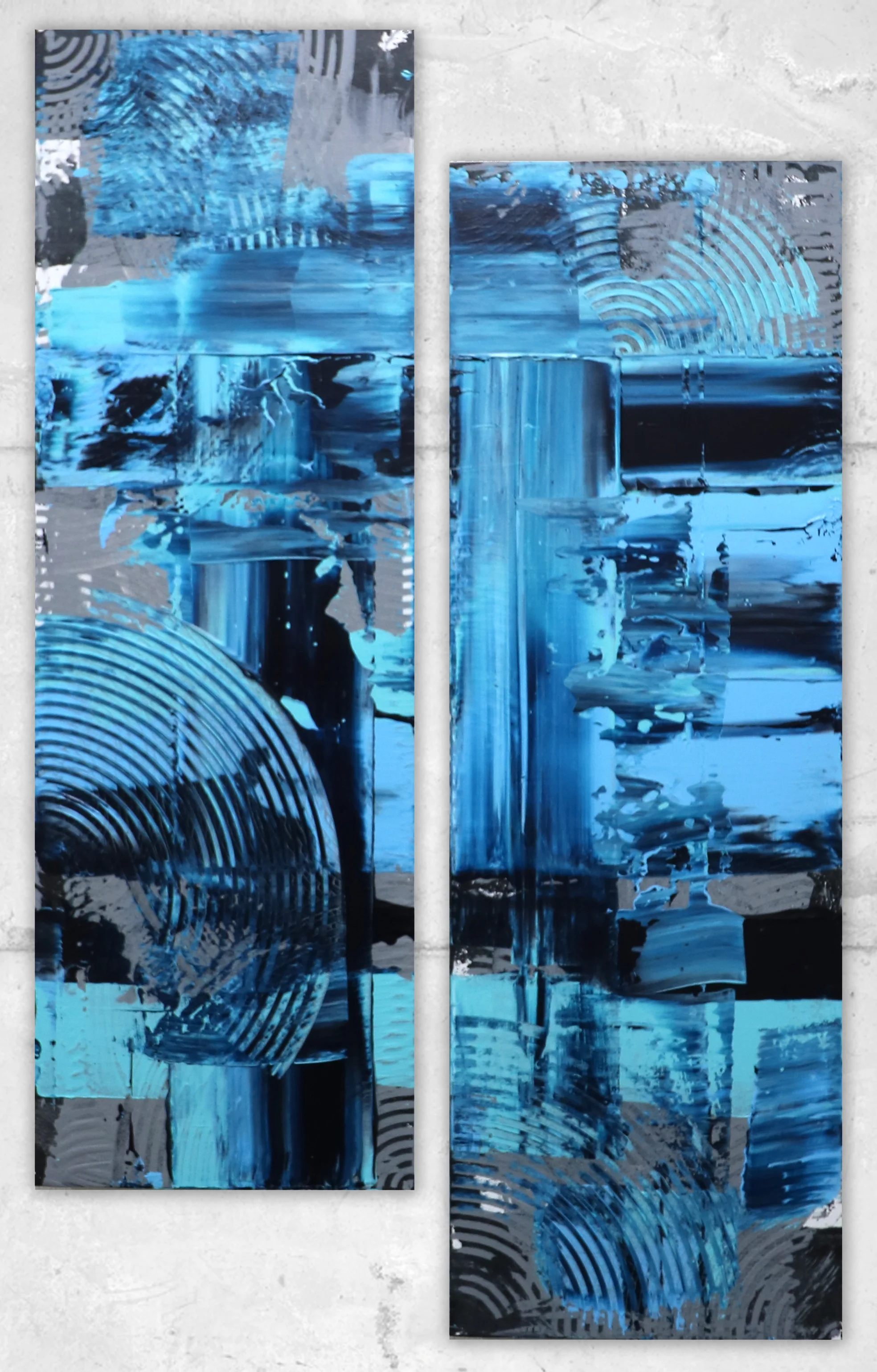   Set of 2 (200mm × 600mm, ) ・ACRYLIC ON CANVAS  