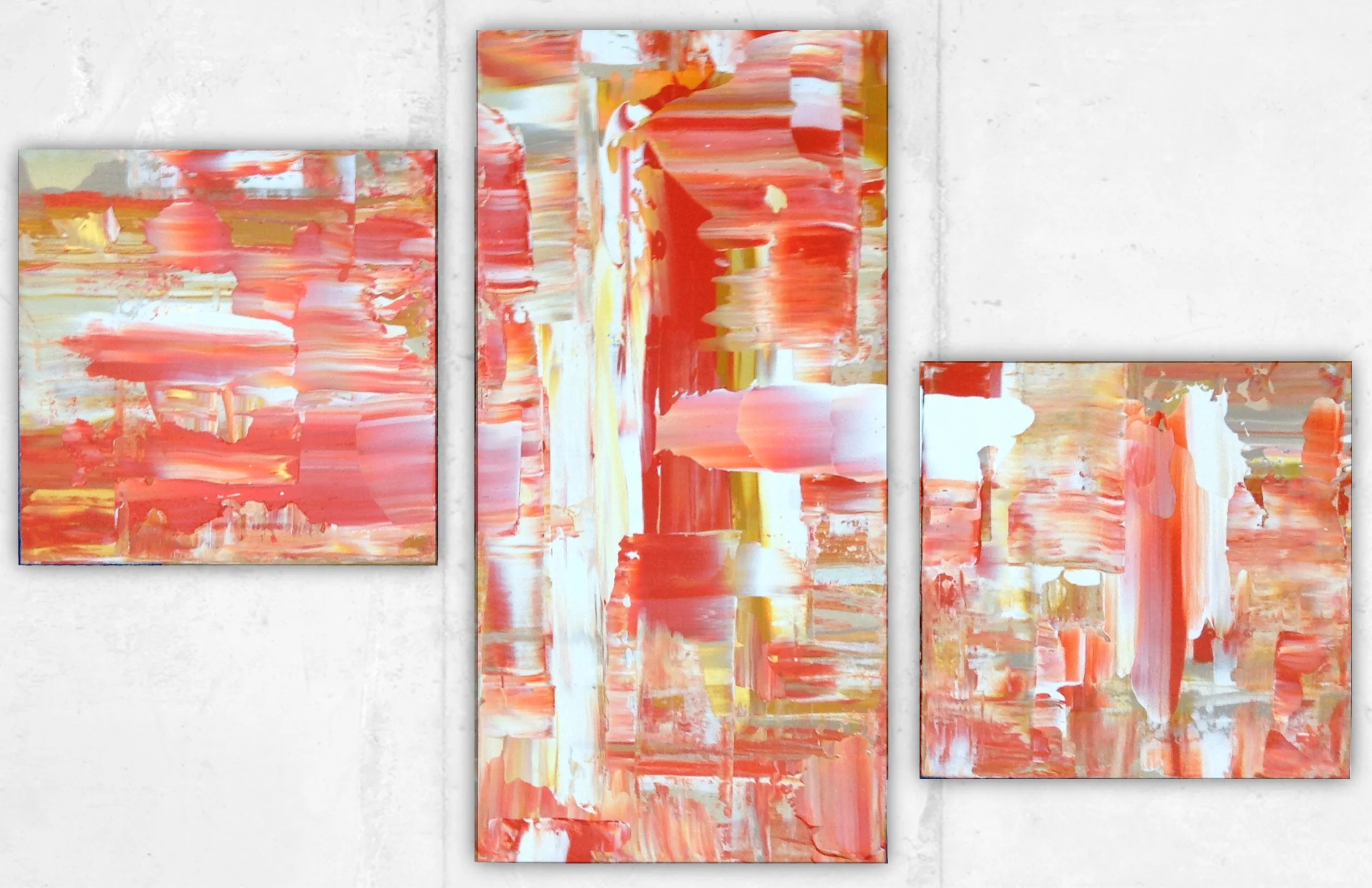   Set of 3 (300mm × 300mm, 300mm × 600mm) ・ACRYLIC ON CANVAS  