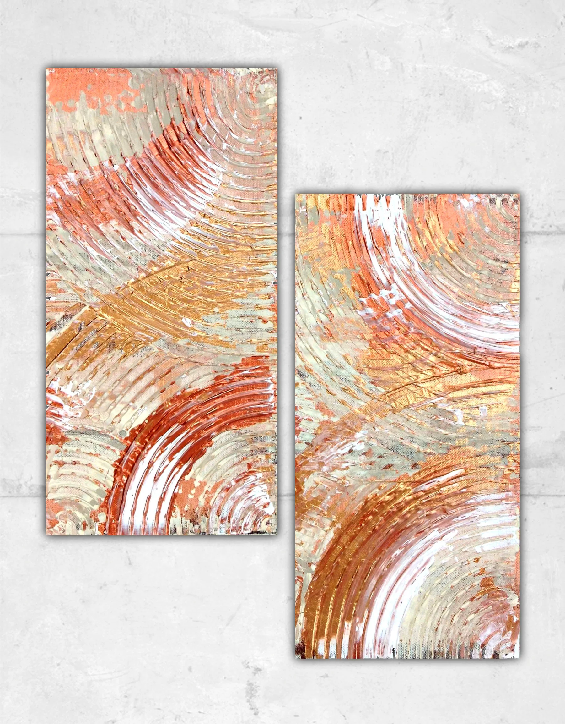   Set of 4 (300mm ×600mm, ) ・ACRYLIC ON CANVAS  