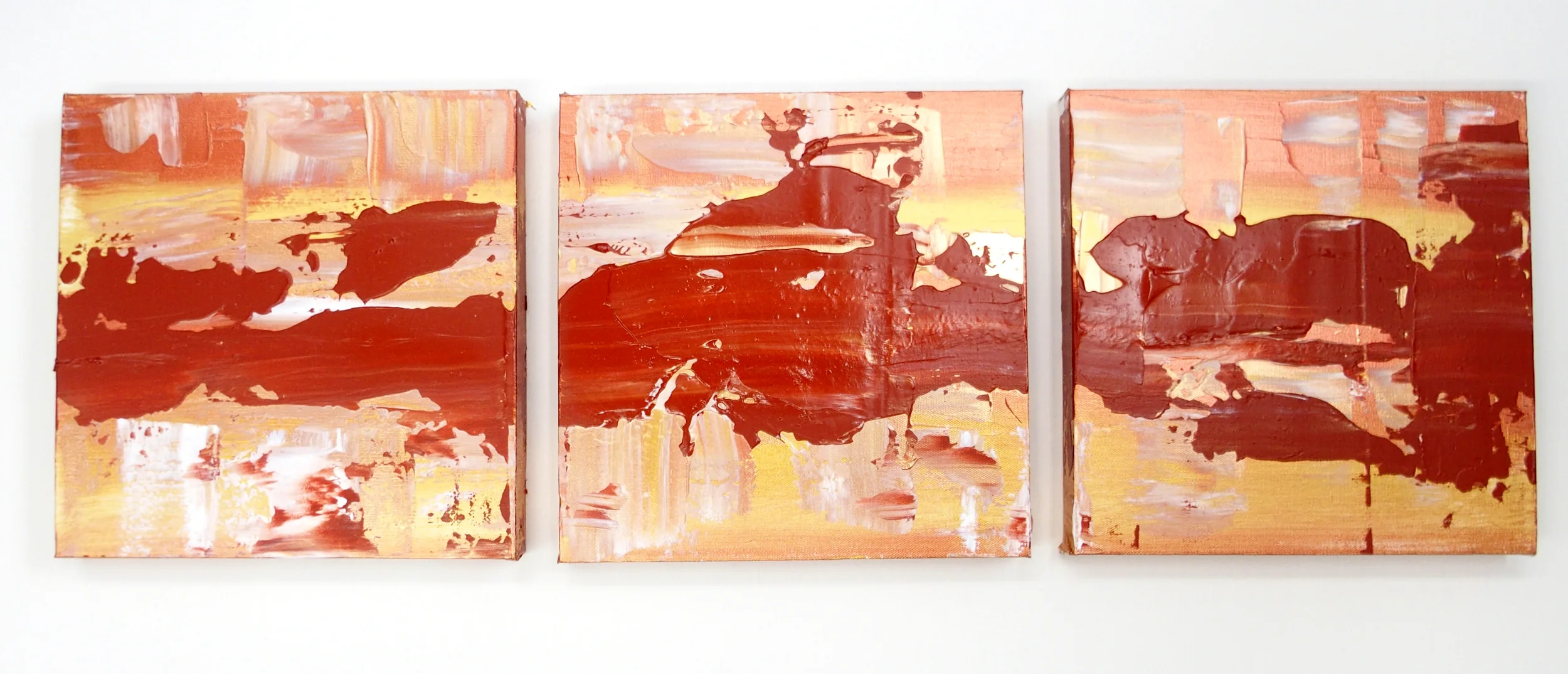  Set of 3 (300mm × 300mm, ) ・ACRYLIC ON CANVAS  