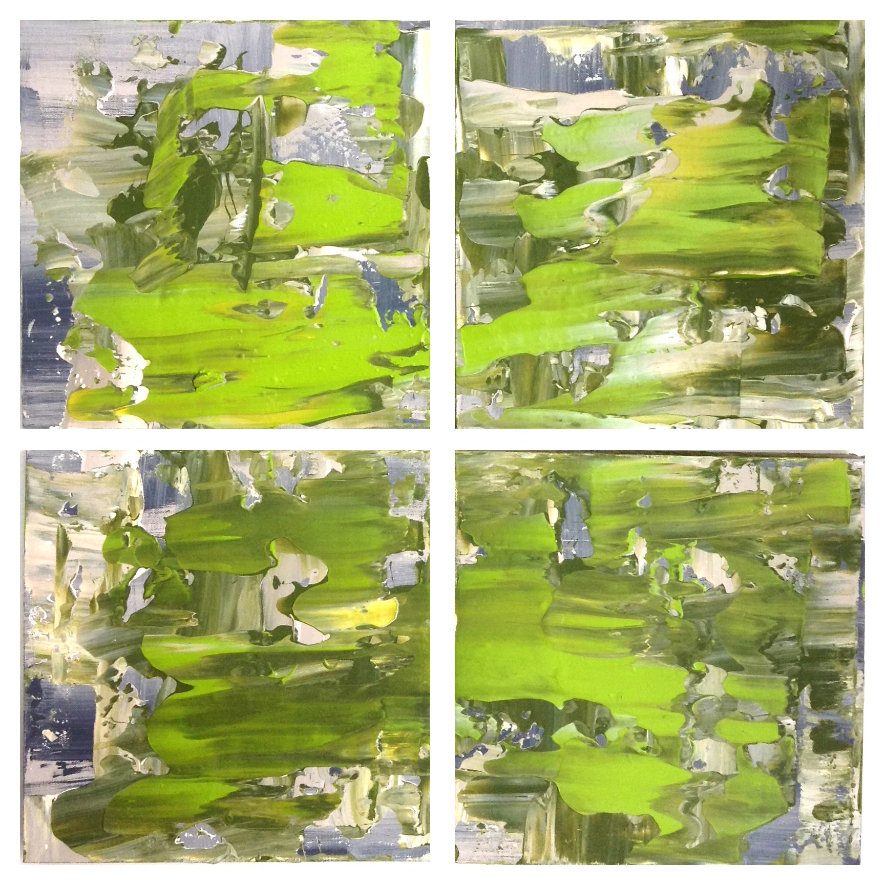  Set of 4 (300mm × 300mm, ) ・ACRYLIC ON CANVAS  