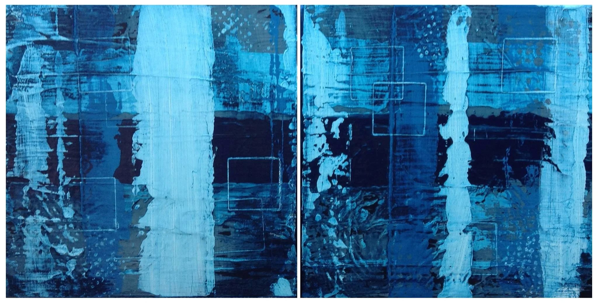  Set of 2(400mm x 400mm)・ACRYLIC ON CANVAS 