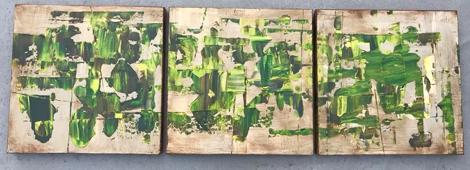  Set of 3 (400mm x 400mm)・ACRYLIC ON CANVAS 