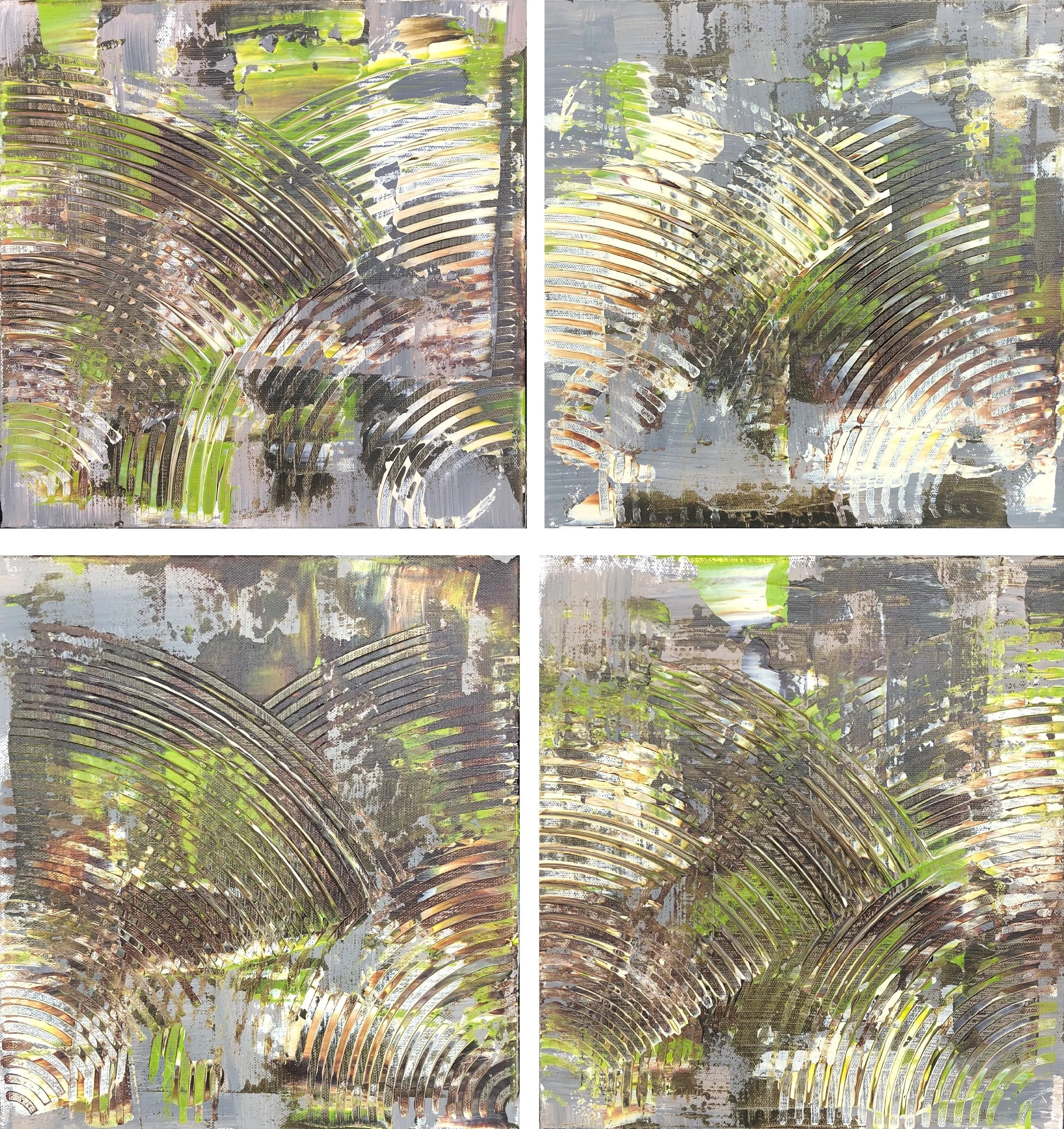 Set of 4 (300mm x 300mm)・ACRYLIC ON CANVAS