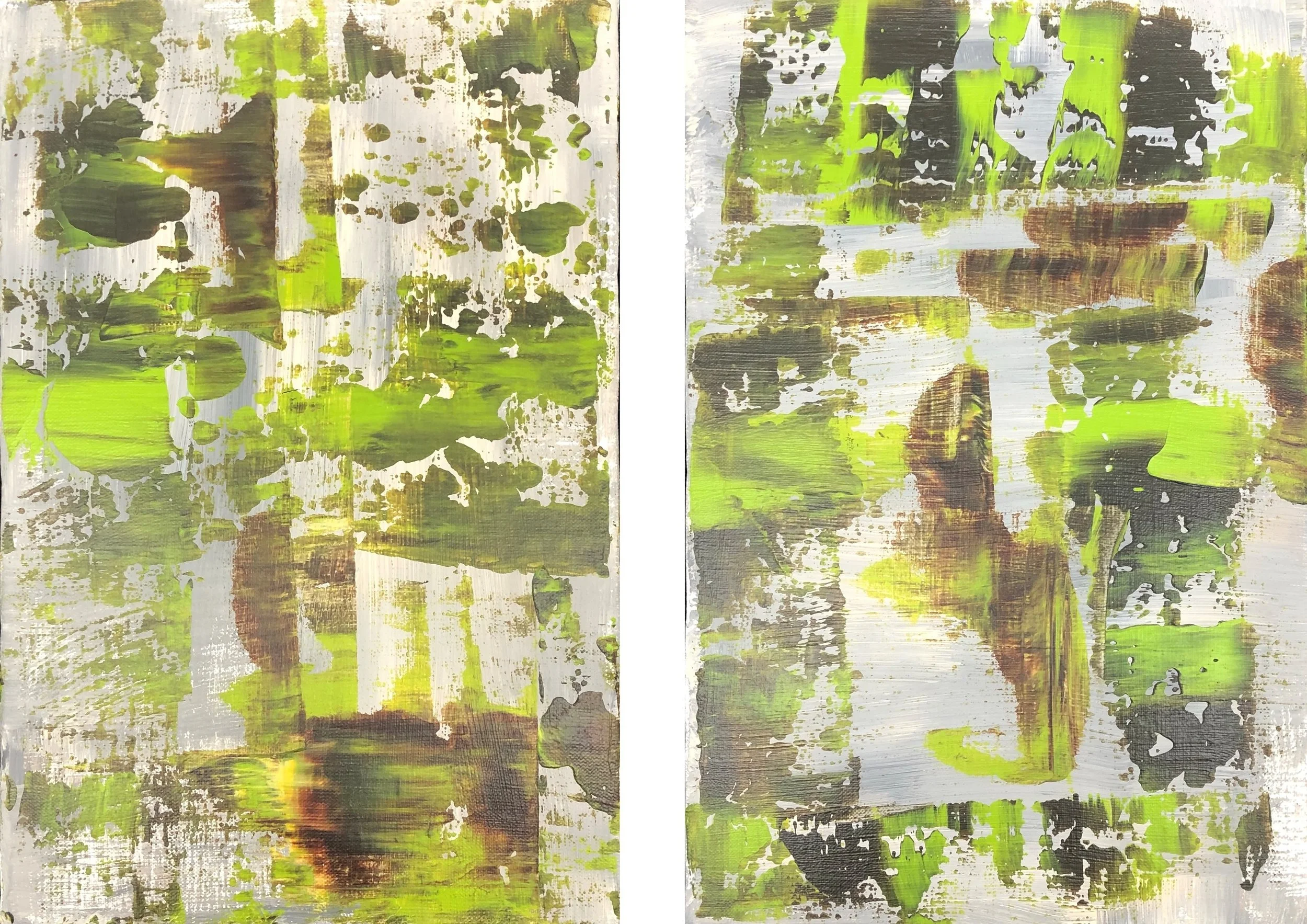  Set of 2  P6(410mm x 273mm)・ACRYLIC ON CANVAS 