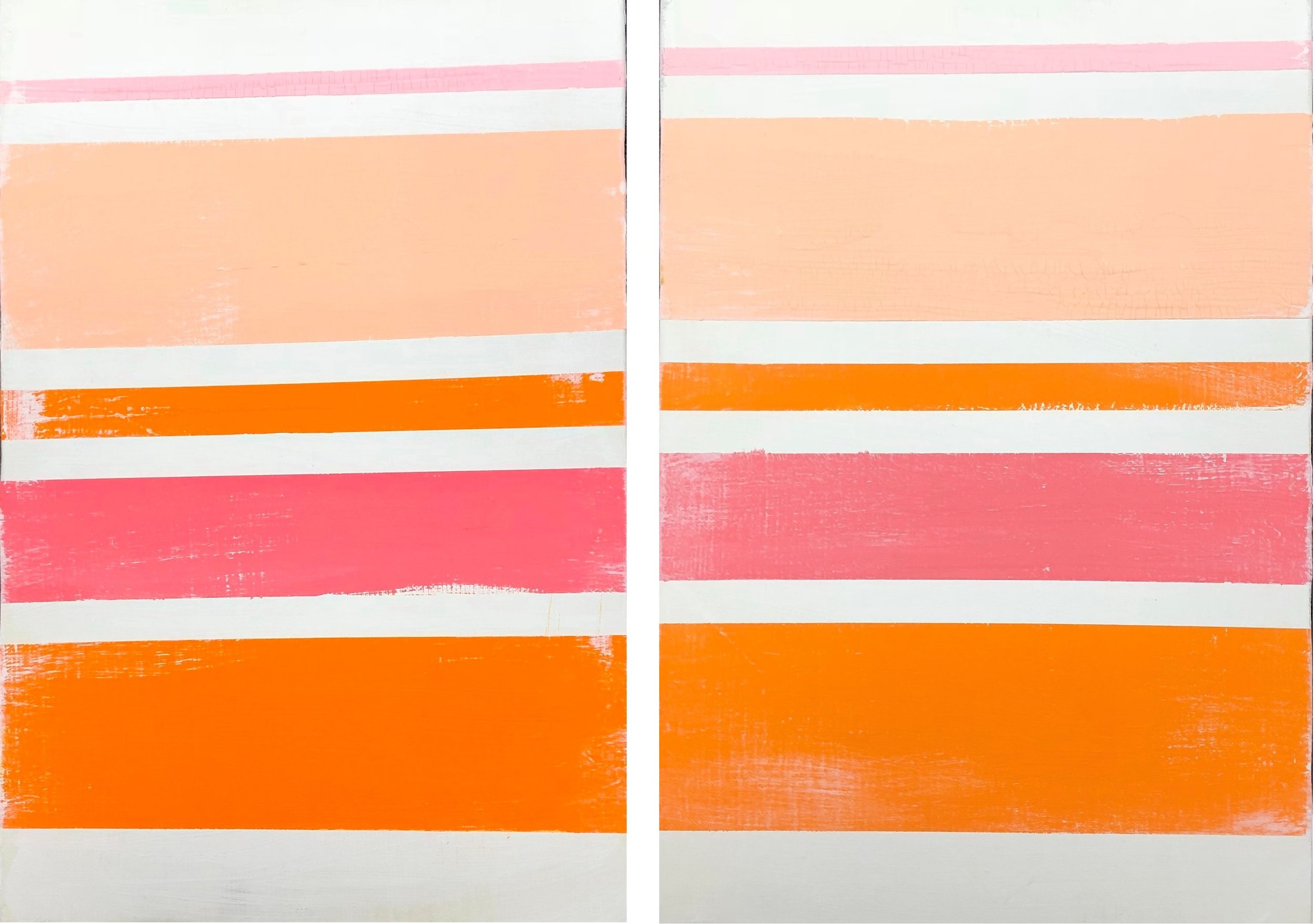  Set of 2 P6(410mm x 273mm)・ACRYLIC ON CANVAS 