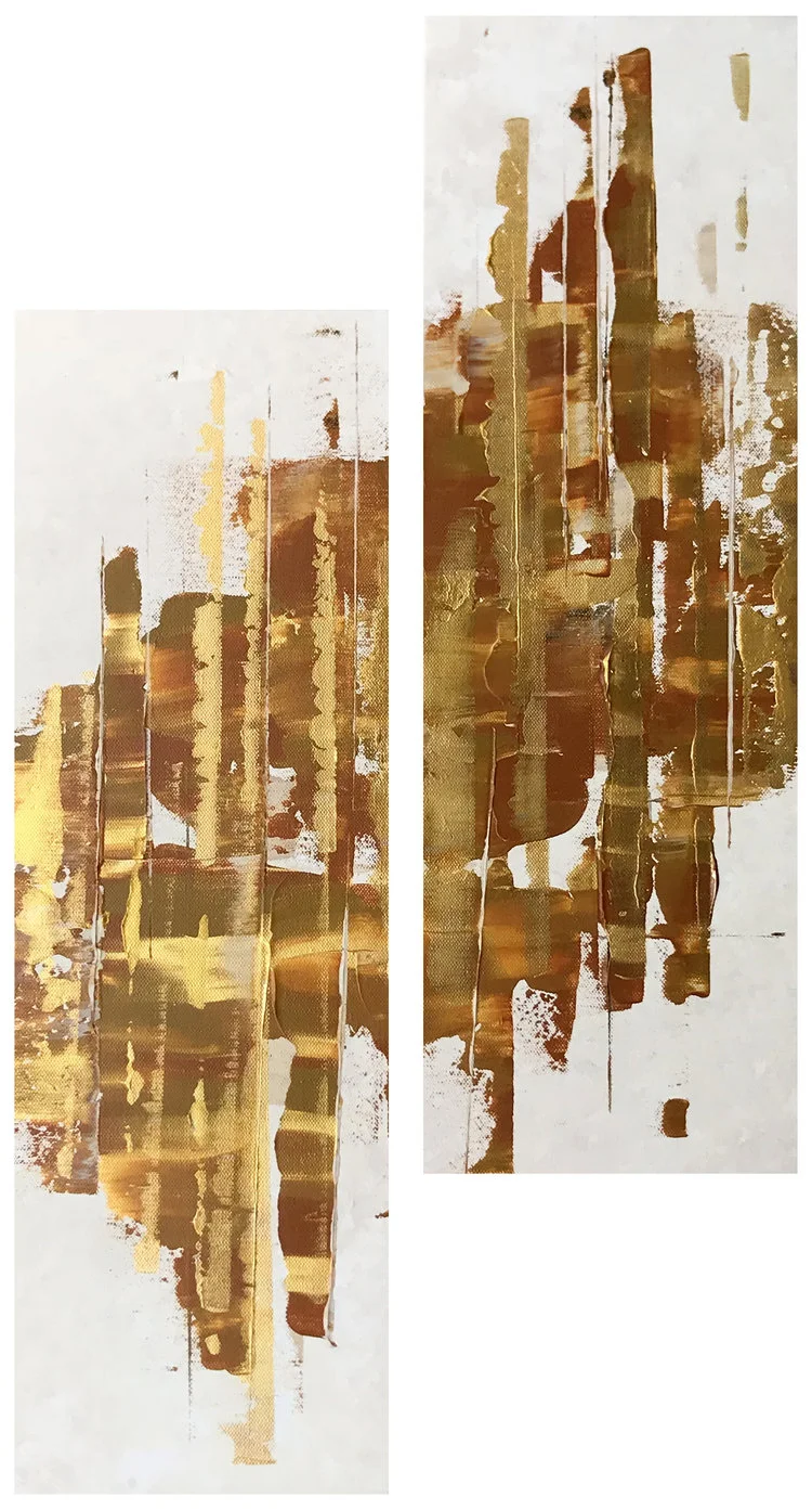  Set of 2 (300㎜×900㎜) ・ACRYLIC ON CANVAS 