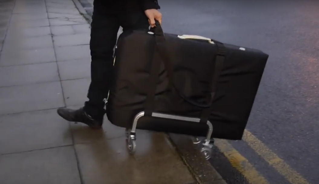 Airpro massage bed trolley available in silver — Alumobile