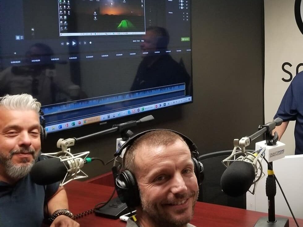 Rob &amp; Aaron getting ready for a PodCast