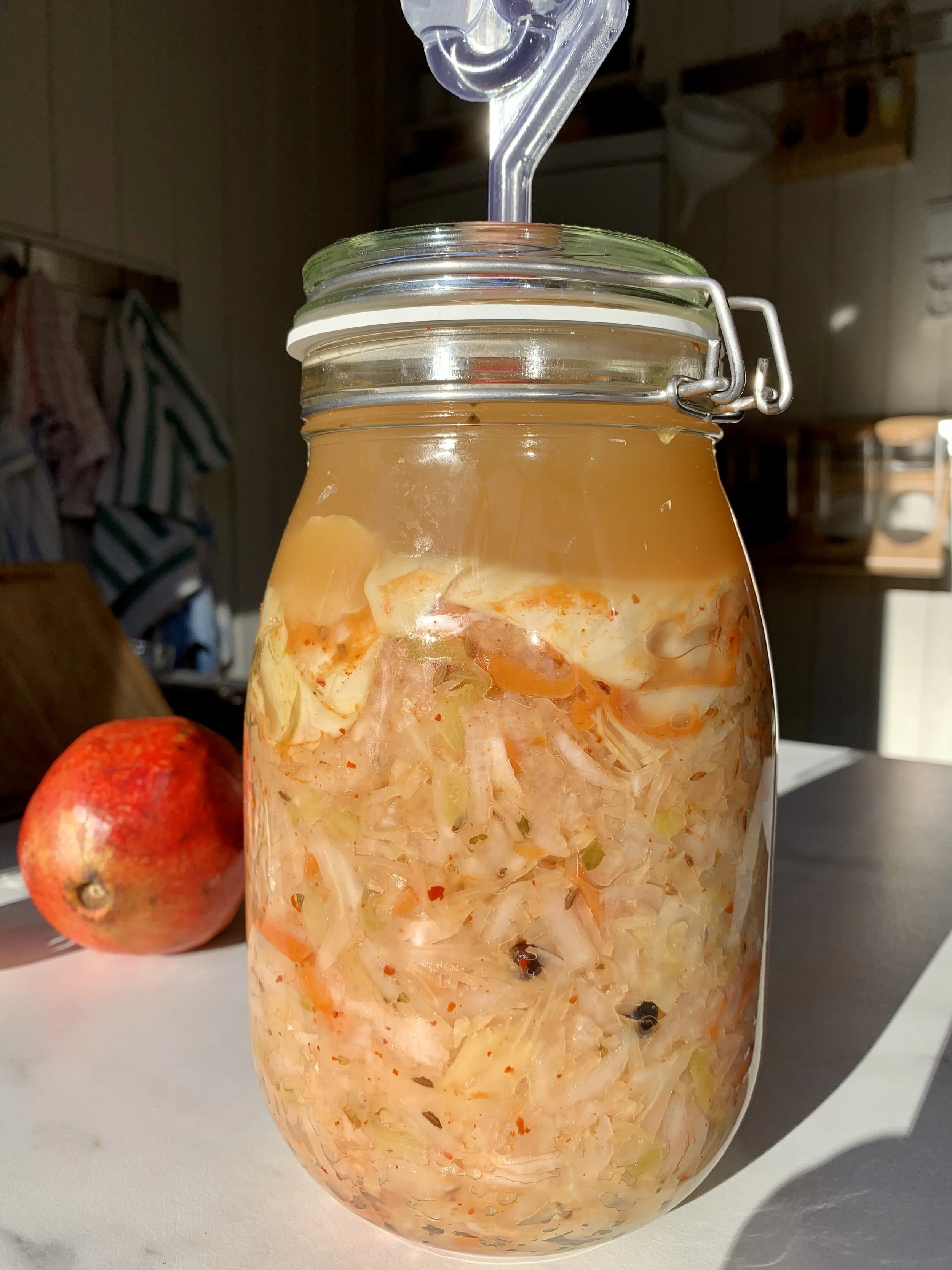 Fermentert surkål med bitteragurk