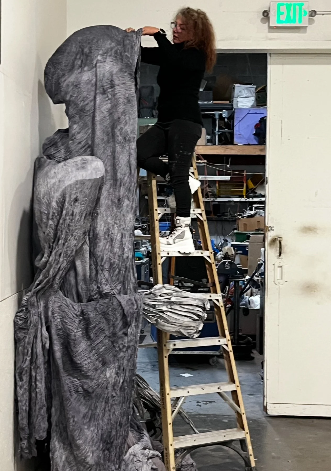 Lisa Zagone building giant Ghost of Christmas Future