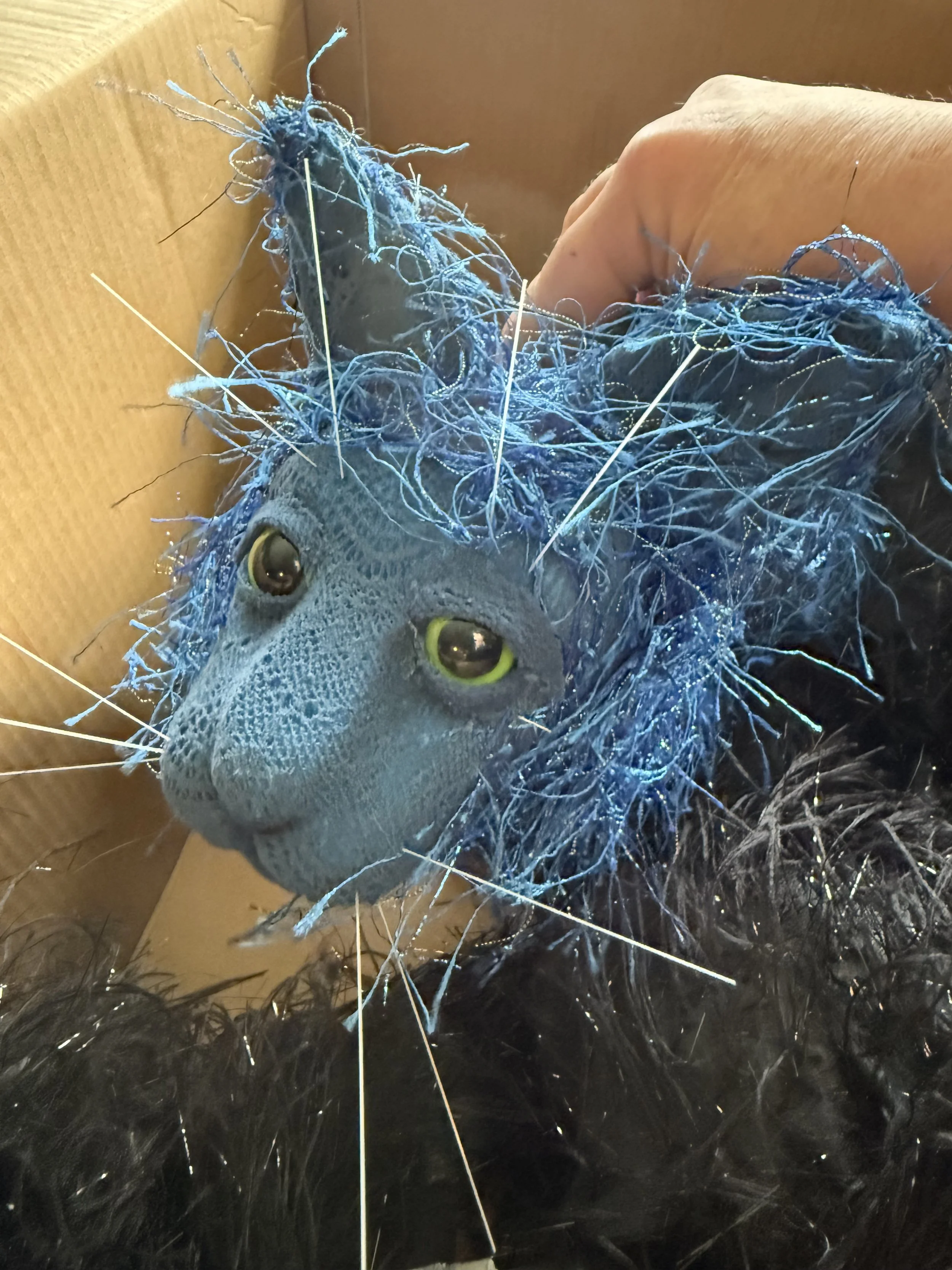 "Agatha" tabletop cat puppet for SF Youth Theater production of "The Mysterious Stranger" 2026