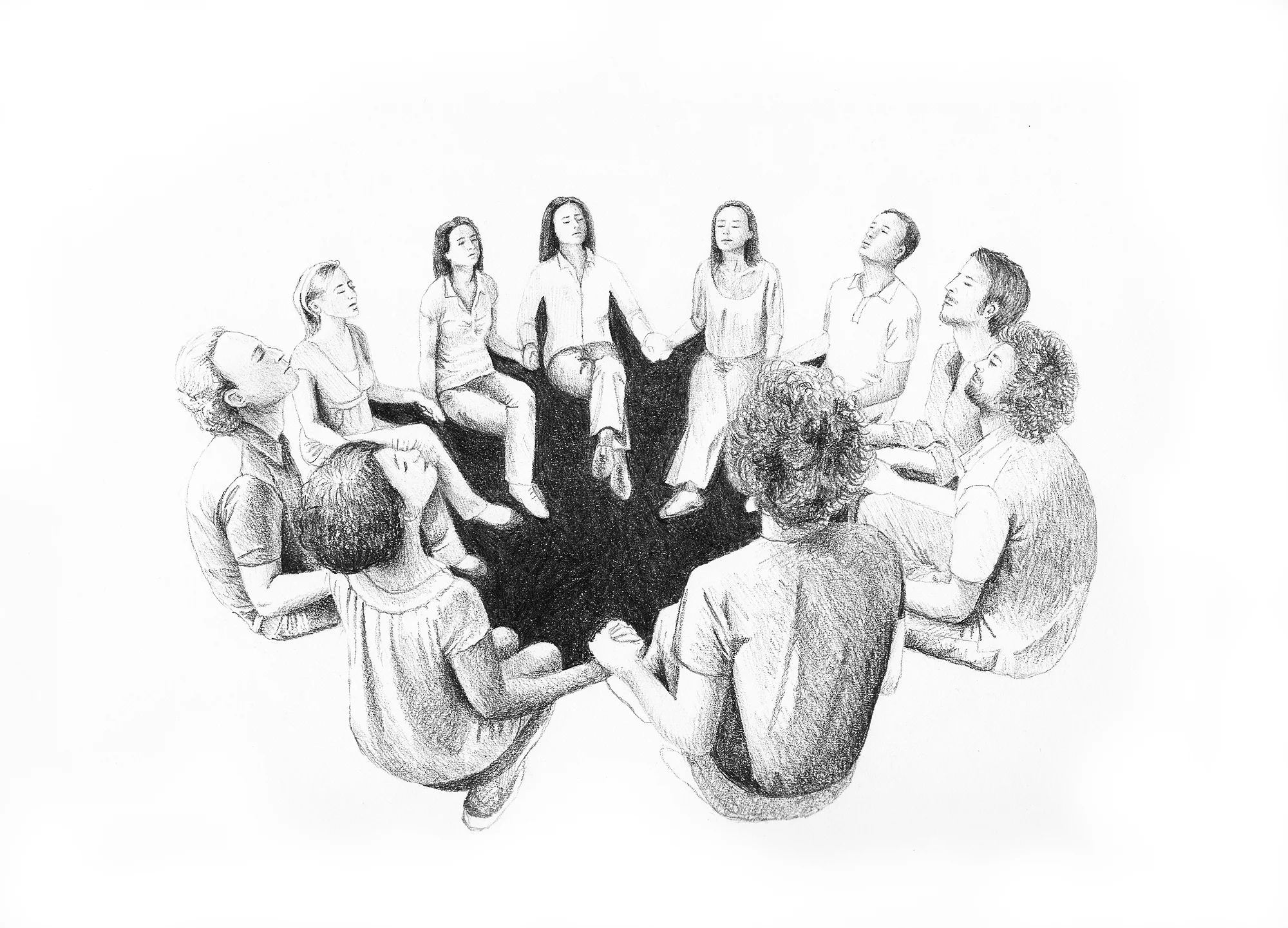 The Circle. Drawing. Kate Pickering.