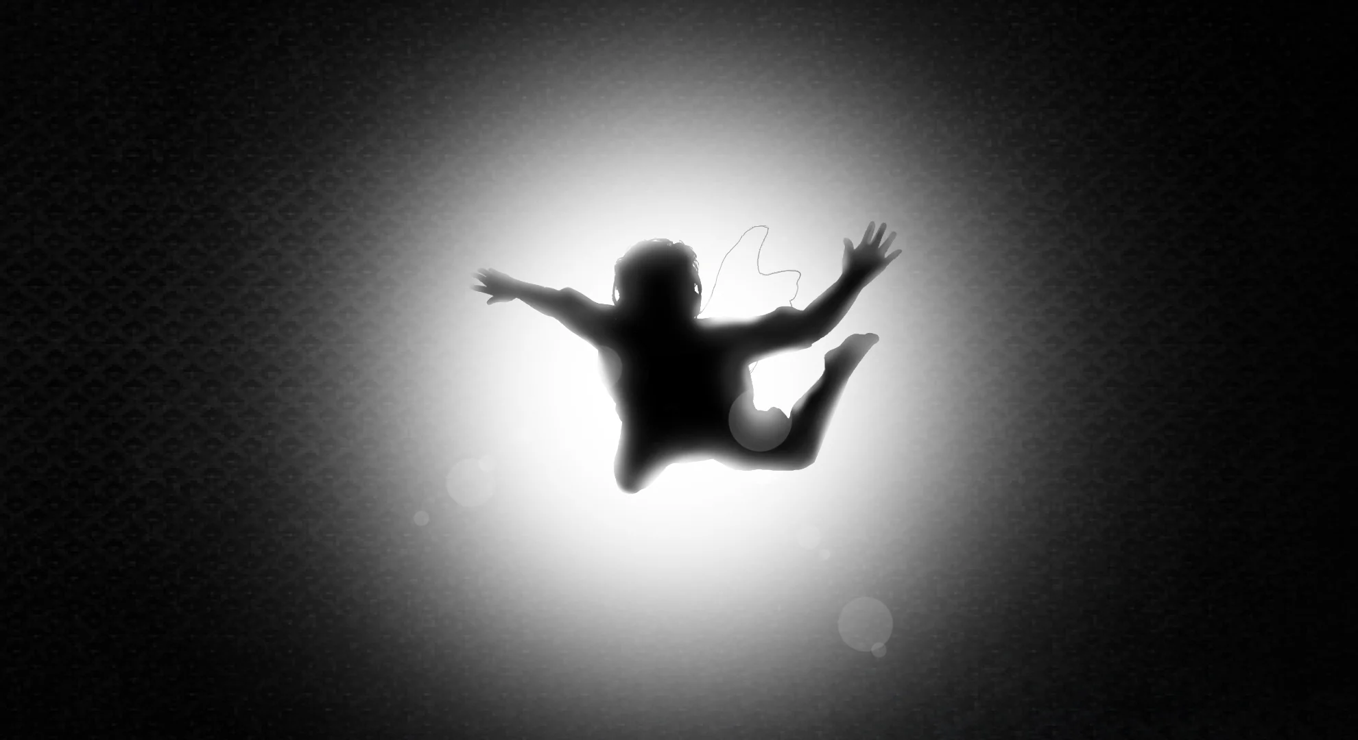 Falling Gamer Silhouette by Nora Panda