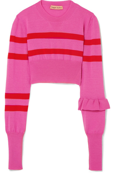 Cropped striped jumper, £305, Maggie Marilyyn at Net-a-Porter. Available at - https://rstyle.me/~akx7h