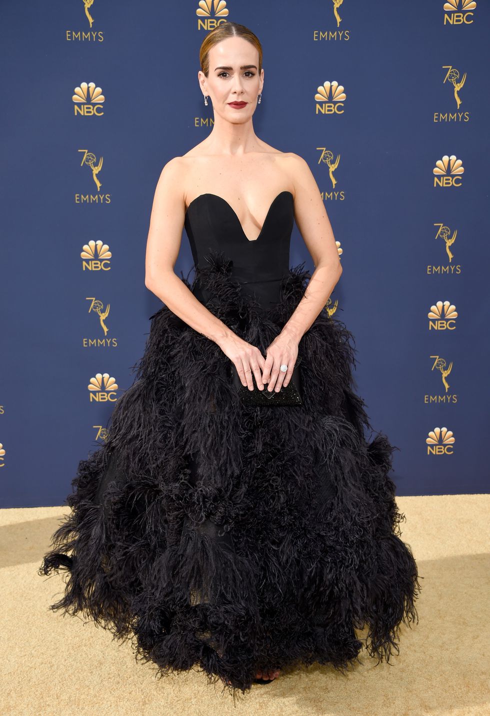 Sarah Paulson in Oscar de la Renta