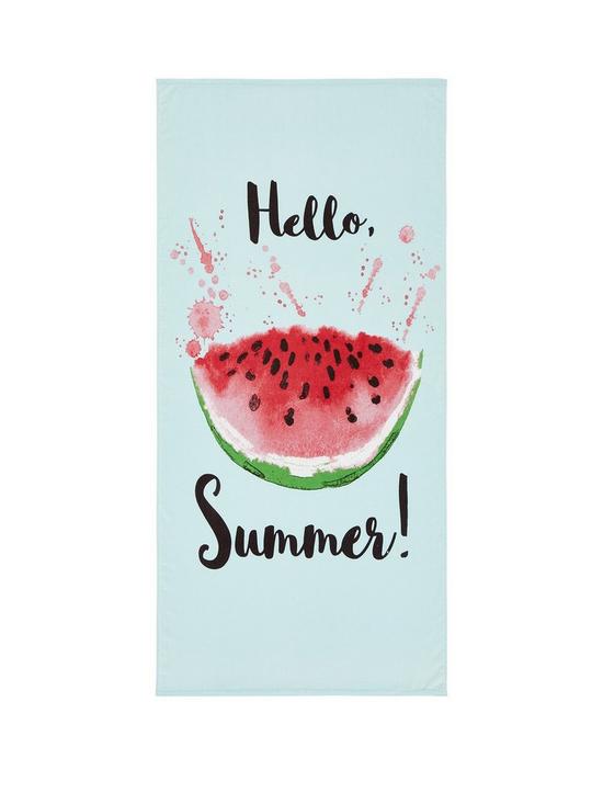 VERY WATERMELON BEACH TOWEL £12