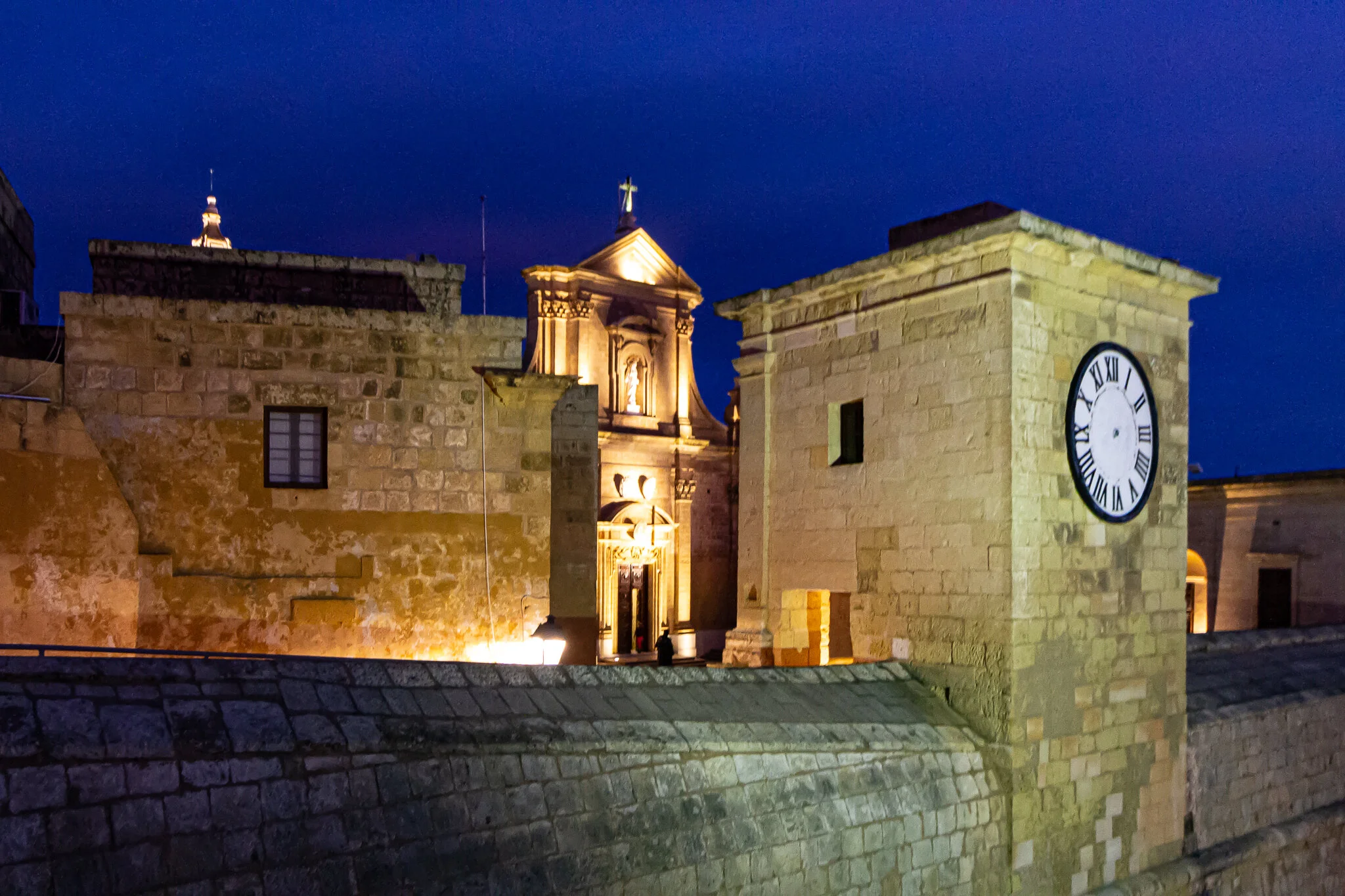  Gozo Cathedral, a 17th century baroque building within the Citadel.  