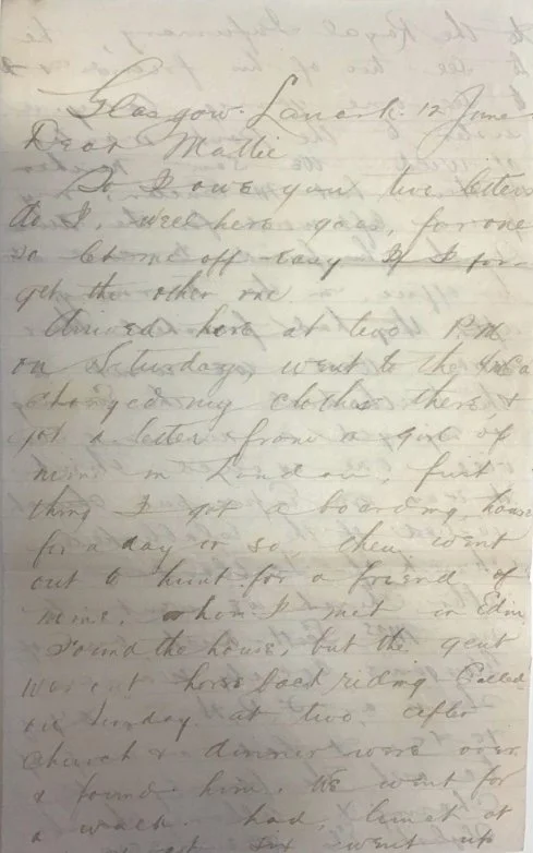 Letters to Mattie - Glasgow - Karl Chronicles - Post #114