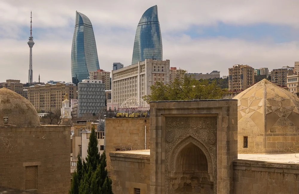  Views where the old meets the new.  