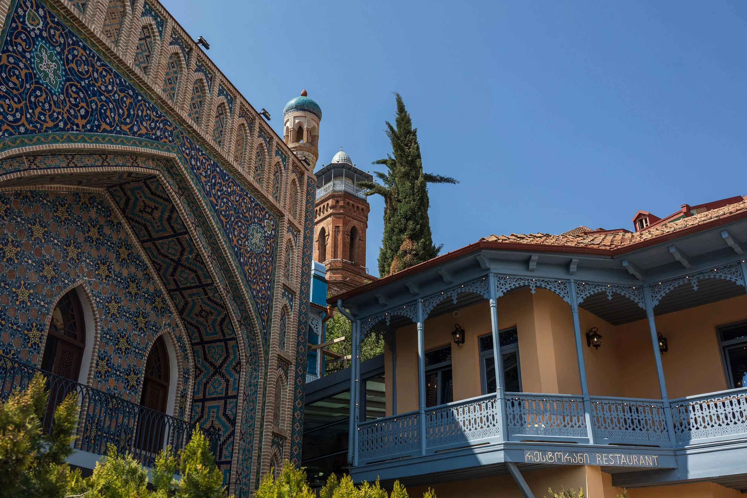  Jumah Mosque, the only surviving mosque in Tbilisi, where Sunni and Shia worshippers pray side by side beneath the same roof. 