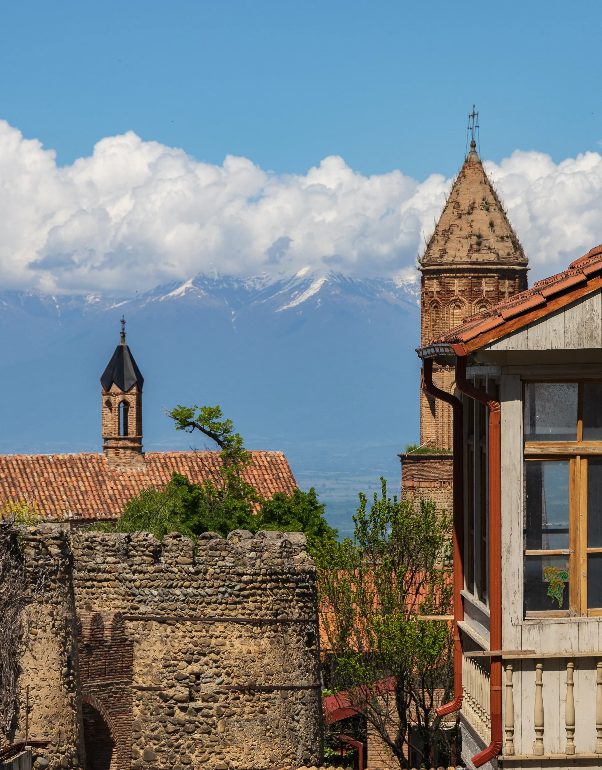  Sighnaghi -The heart of a winemaking tradition stretching back 8,000 years, using the qvevri method: fermenting and aging in clay amphorae buried in the earth, a practice UNESCO has listed as Intangible Cultural Heritage. 