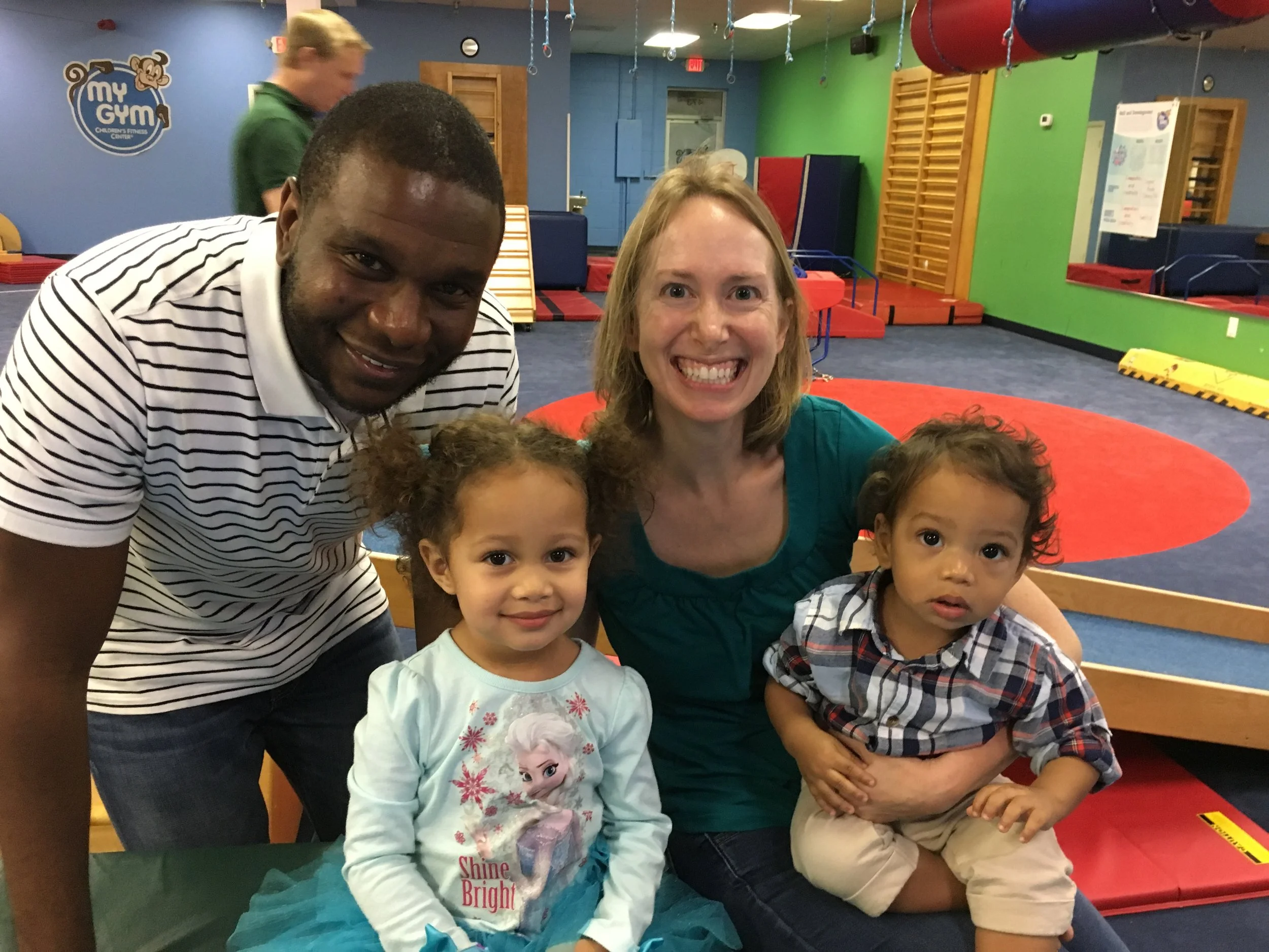Leigh Anne Vancol with her family. Leigh Anne is our Nursery Coordinator.