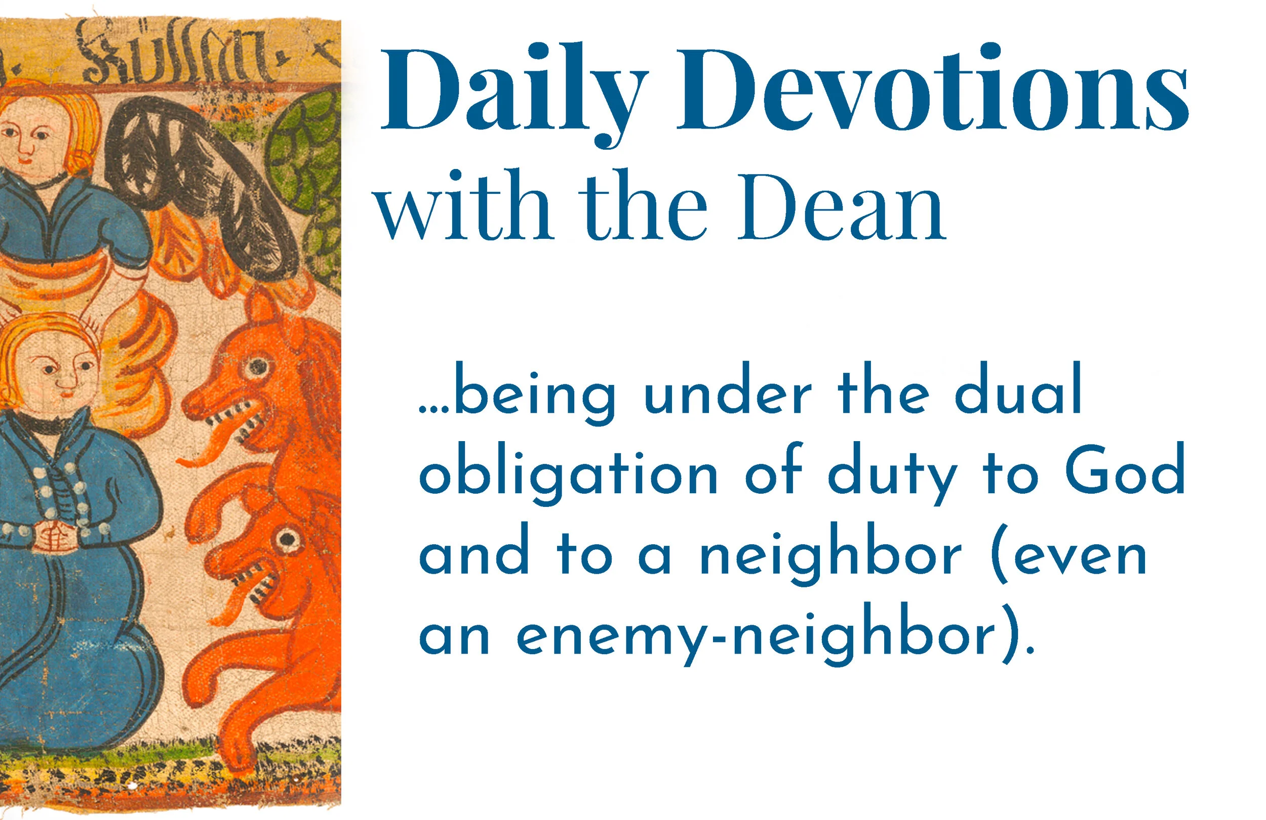A Career of Courage and Faithfulness - Daily Devotions with the Dean