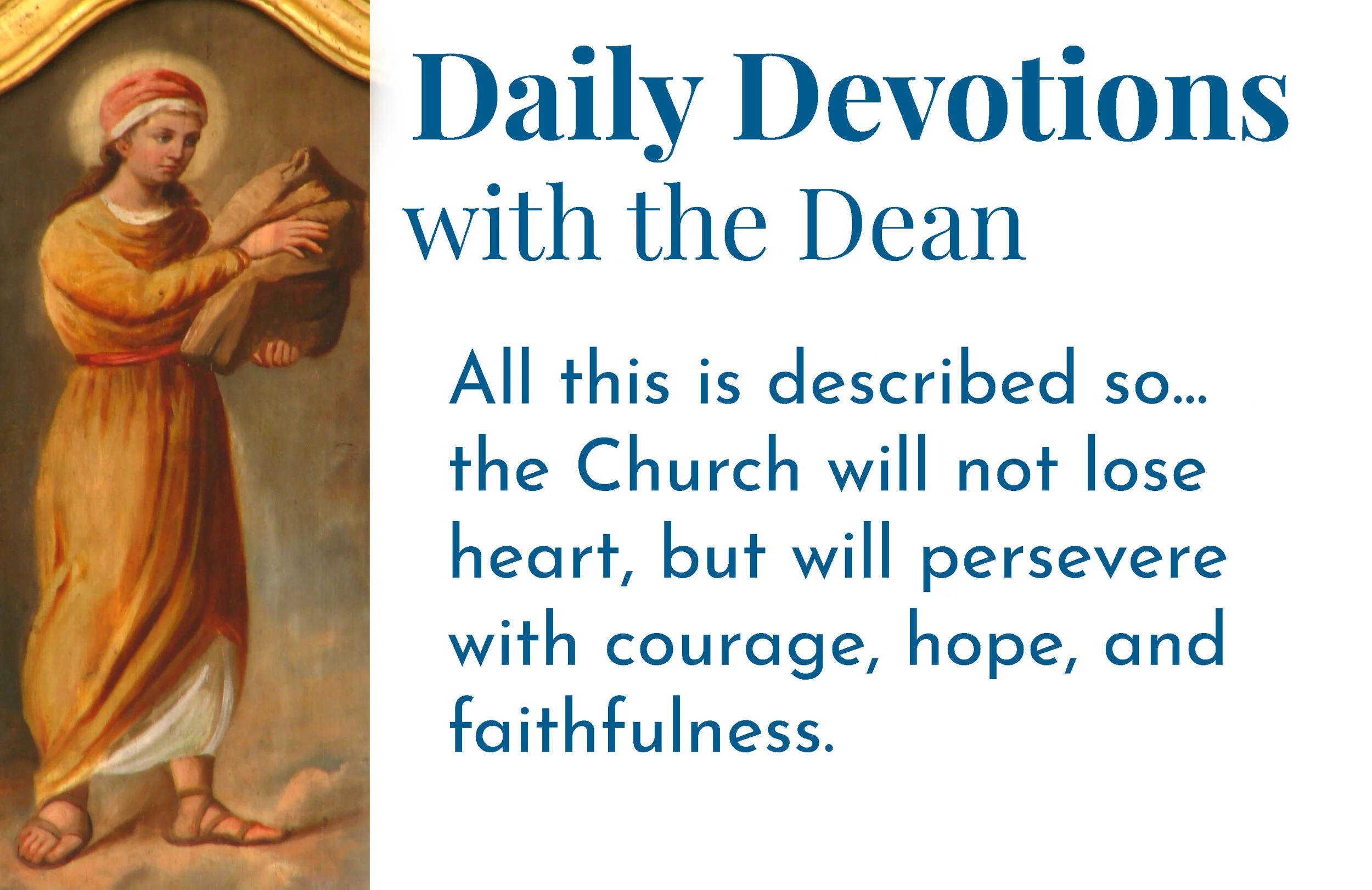 The Church Will Persevere - Daily Devotions with the Dean