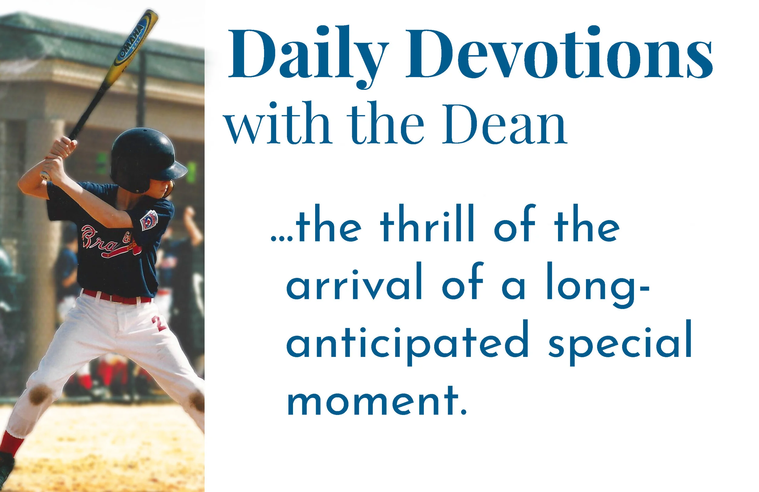 The New Creation Breaking In - Daily Devotions with the Dean