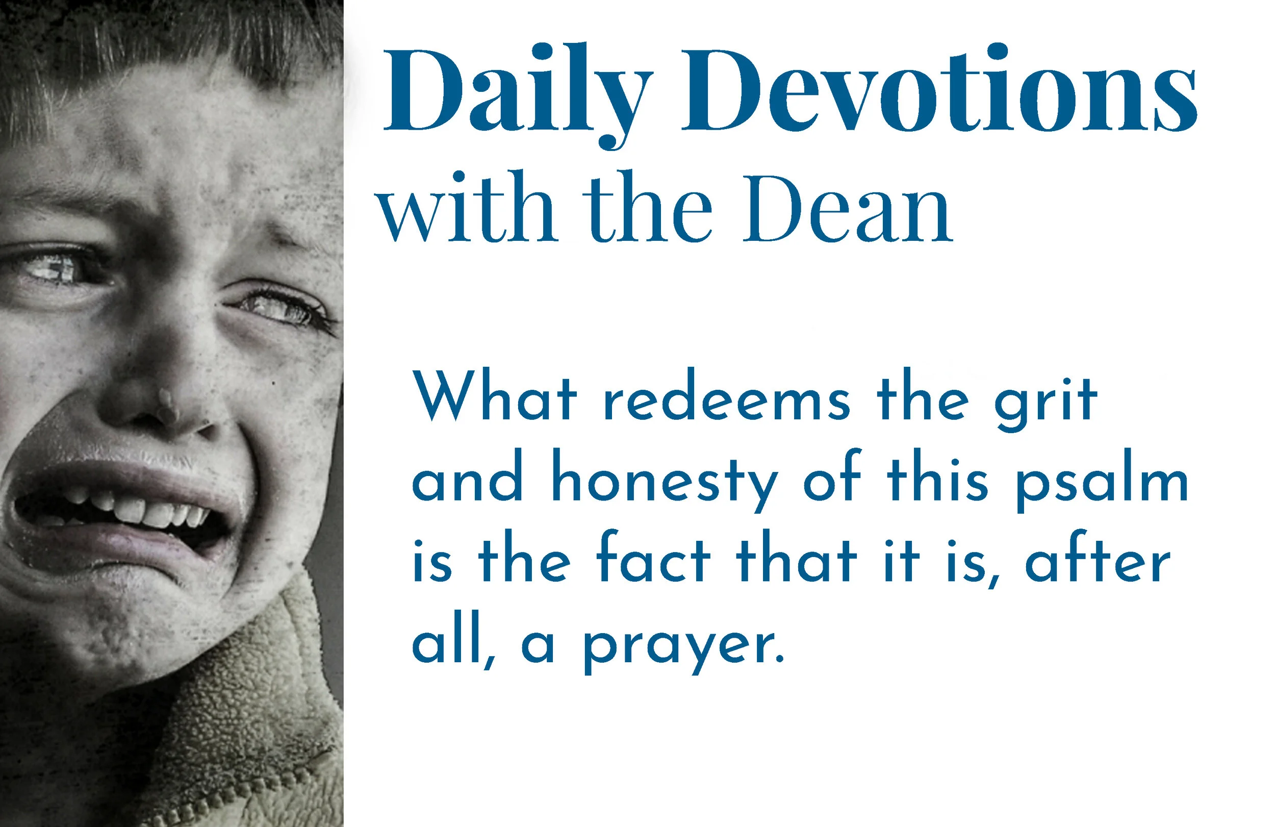Hello Darkness, My Old Friend - Daily Devotions with the Dean 