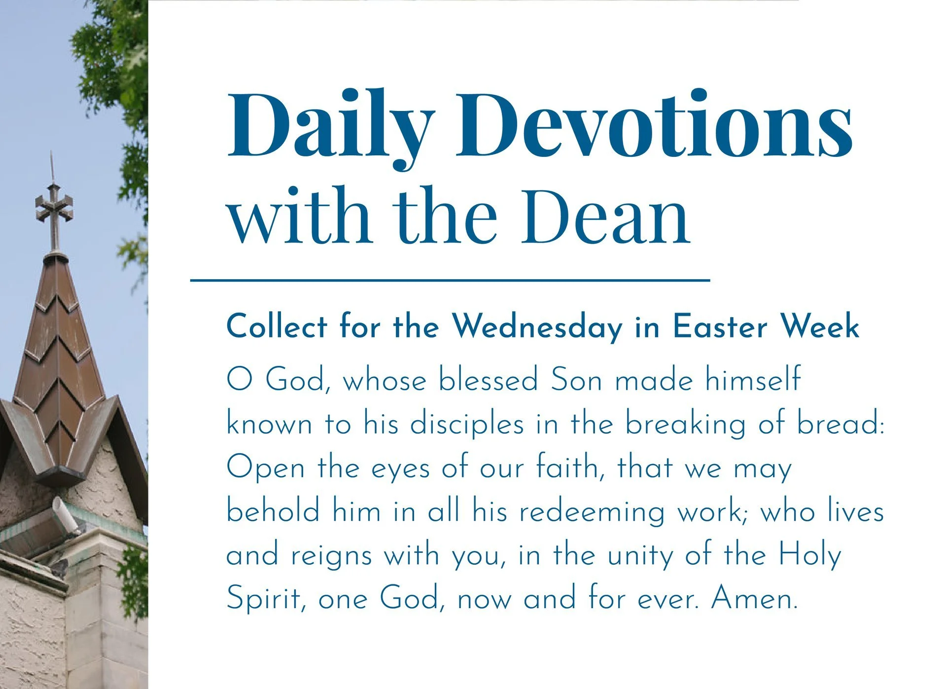 The Day of Rescue Becomes Ours - Daily Devotions with the Dean 