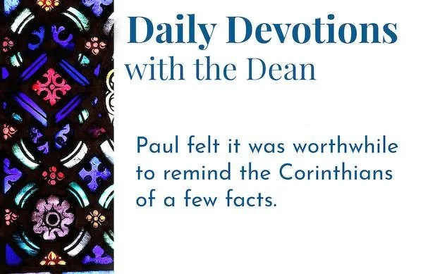 A Few Facts - Daily Devotions with the Dean