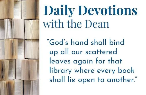 Words to Lift Up to Yahweh - Daily Devotions with the Dean