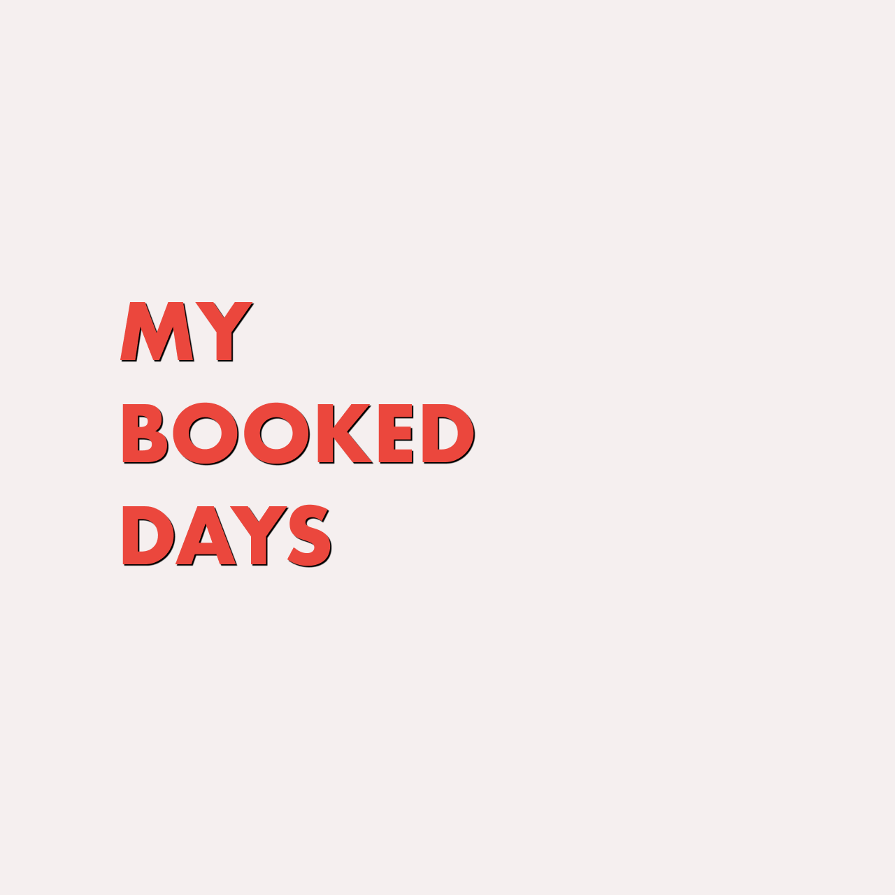 How do I check my booked days?