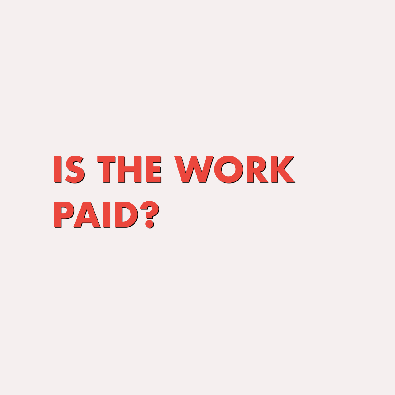 Do you offer paid work?