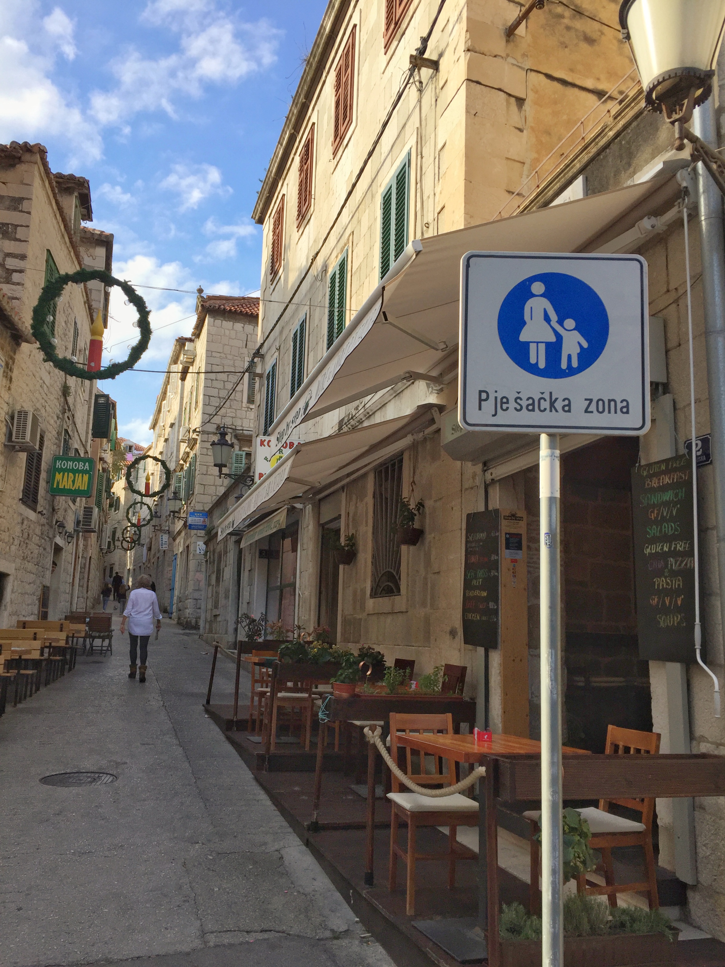 one of Split's many car-free zones
