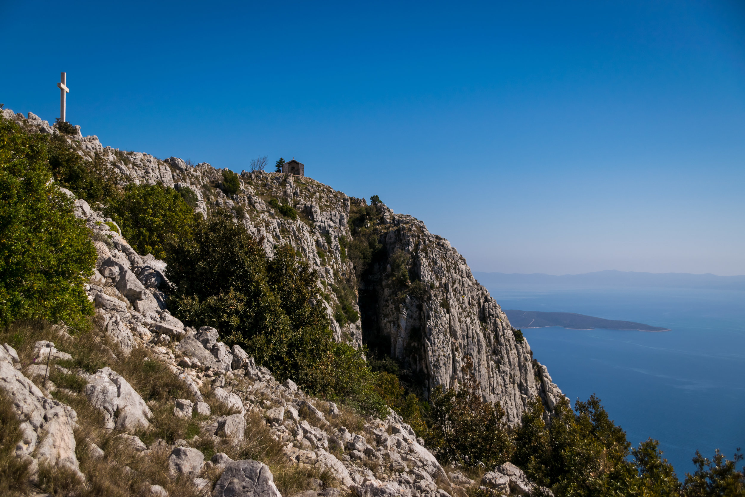 Sveti Nikola, the highest point of the island