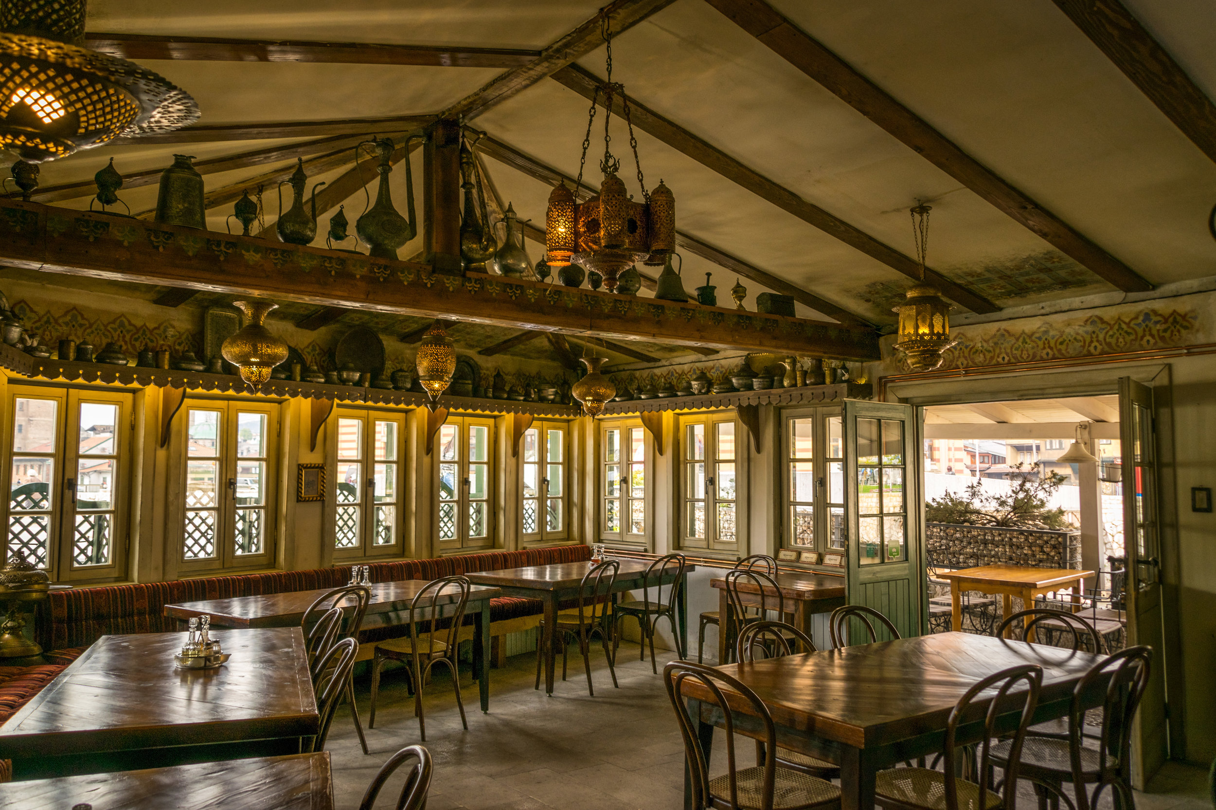 Inat kuća interior, now a restaurant