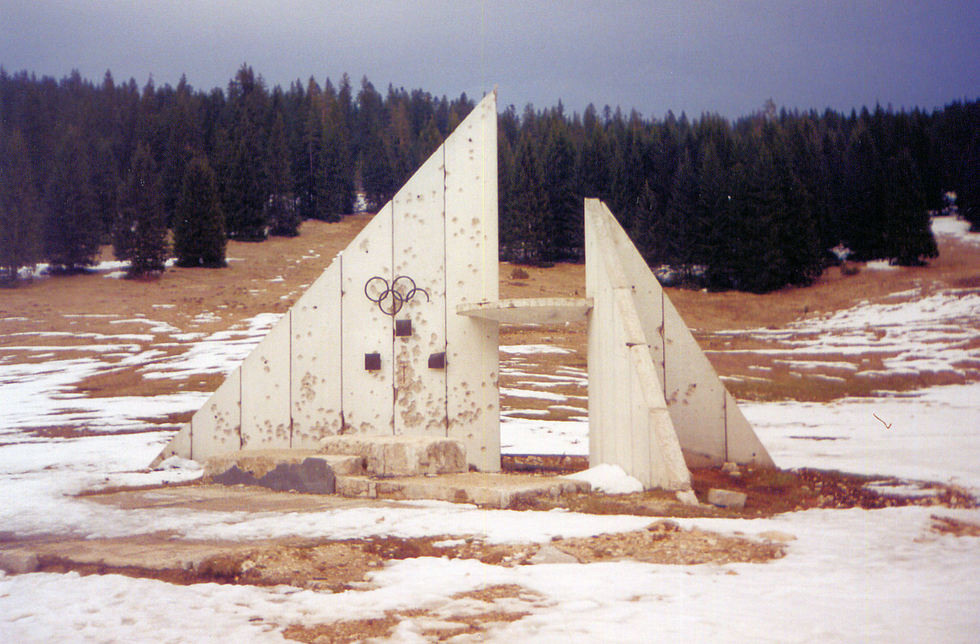 where medals were awarded at Igman, today (photo credit: atlasobscura.com)