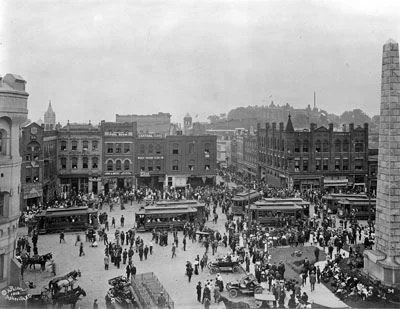 Asheville opened North Carolina's first electric street railway line in 1889 to much fanfare; the city replaced them with combustion-engine buses in 1934 (photo credit: ncdcr.gov )