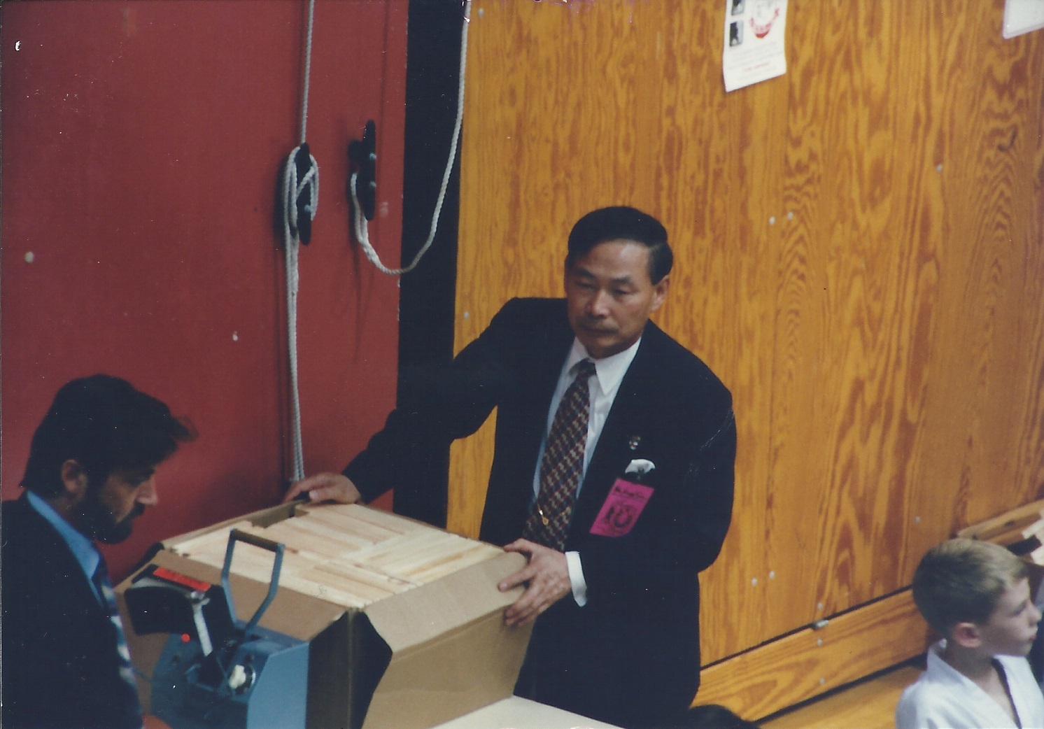 0207 US Taekwondo Cup Grandmaster Lee and Master Lemire 1996-10.jpg