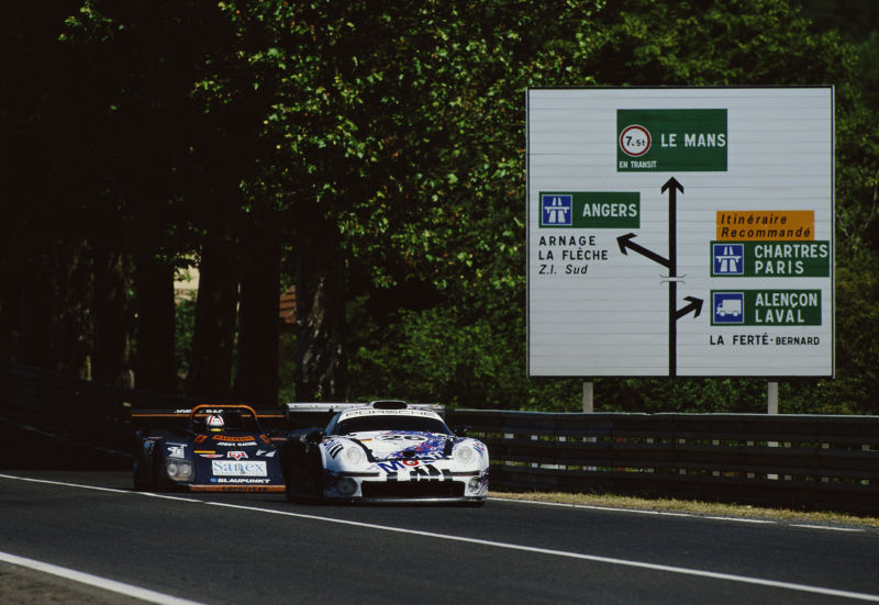 The advanced and expensive 911 GT1 was no match for its bastard brother.