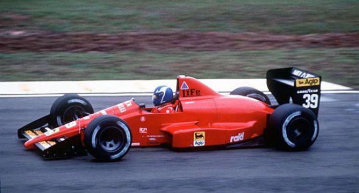 Gary Brabham about to be surprised, Interlagos 1990.