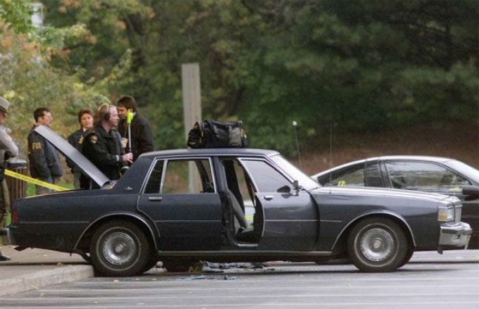 This is the very car that brought terror to the D.C. Beltway for three weeks in October of 2002.
